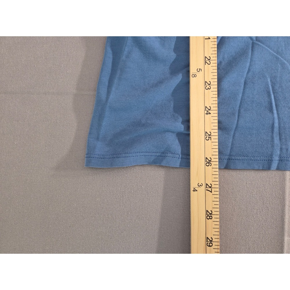 Lululemon Tank Top Womens 2 Blue Soft Cotton Stretch Performance Gym Run Shirt - Picture 4 of 5